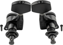 Load image into Gallery viewer, 3+3 Locking Tuners 18:1 Electric Acoustic Guitars Metal Locking Cap - Black #2
