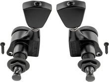Load image into Gallery viewer, 3+3 Locking Tuners 18:1 Electric Acoustic Guitars Metal Locking Cap - Black #3
