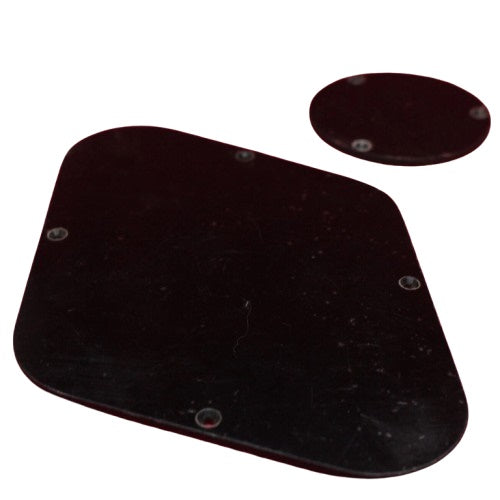 Montreux Guitars 2009 Black Back Plate Cavity Cover Set For Historic Les Paul