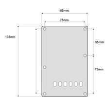 Load image into Gallery viewer, Tremolo Cover Back Plate For Fender Stratocaster V1 - Parchment 1 Ply
