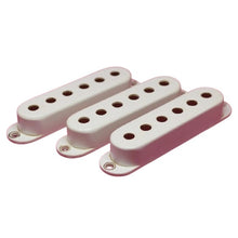 Load image into Gallery viewer, Aged Bakelite Style Pickup Covers Set For Stratocaster - White
