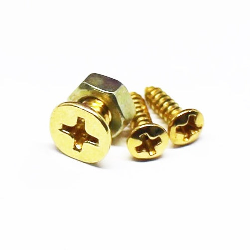 Vintage Style Guitar Bracket Screws For Les Paul - Gold