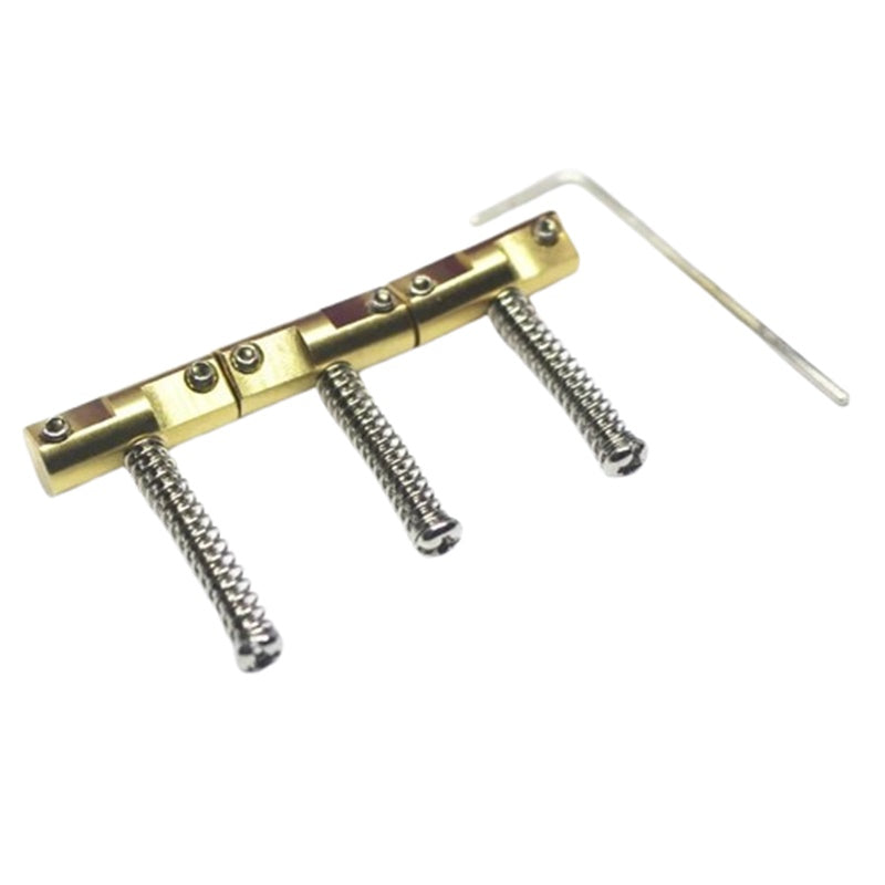 Compensated Saddles For Telecaster (3) - Brass