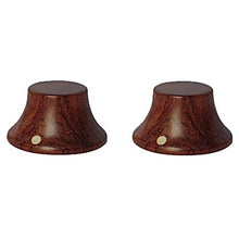 Load image into Gallery viewer, Wooden Bell Knobs Metric Size (2) - Bubinga
