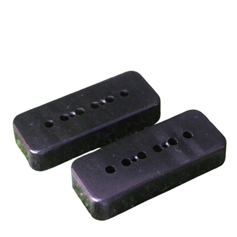 Aged P90 Soapbar Pickup Covers (2) Black 50mm
