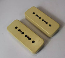 Load image into Gallery viewer, Aged P90 Soapbar Pickup Covers (2) Cream 49.2mm
