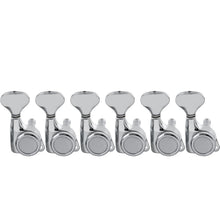 Load image into Gallery viewer, 6-in-line Locking Tuners 18:1 Strat Tele Stainless Locking Cap - Chrome #01
