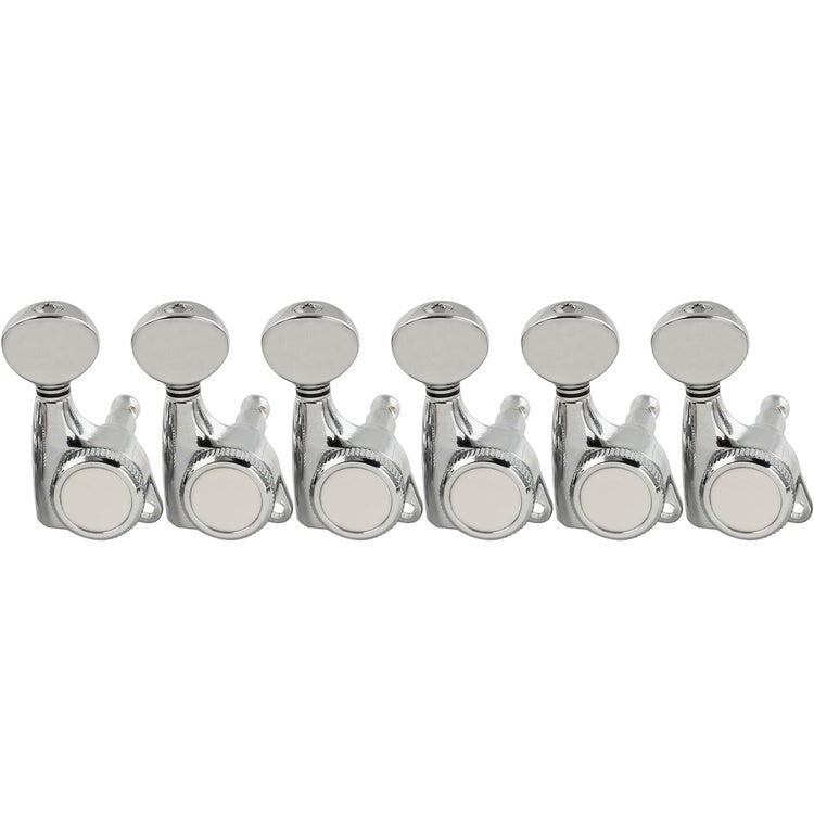 6-in-line Locking Tuners 18:1 Strat Tele Guitars Metal Locking Cap - Chrome #05