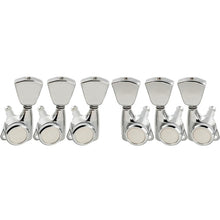 Load image into Gallery viewer, 3+3 Locking Tuners 18:1 Electric Acoustic Guitars Metal Locking Cap - Chrome #3
