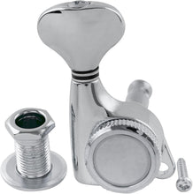 Load image into Gallery viewer, 6-in-line Locking Tuners 18:1 Strat Tele Stainless Locking Cap - Chrome #01
