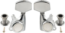 Load image into Gallery viewer, 3+3 Locking Tuners 18:1 Electric Acoustic Guitars Metal Locking Cap - Chrome #2
