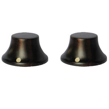 Load image into Gallery viewer, Wooden Bell Knobs Metric Size (2) - Ebony
