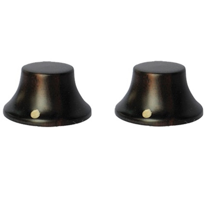 Wooden Bell Knobs Metric Size (2) - Ebony