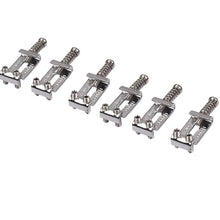 Load image into Gallery viewer, Original Fender Stamped Saddles For Squier - 10.5mm Nickel
