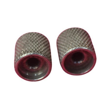 Load image into Gallery viewer, Aged Flat Knobs (2) For Telecaster Guitar/Bass - Nickel Relic
