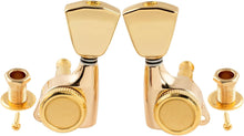 Load image into Gallery viewer, 3+3 Locking Tuners 18:1 Electric Acoustic Guitars Metal Locking Cap - Gold #3
