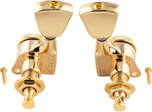Load image into Gallery viewer, 3+3 Locking Tuners 18:1 Electric Acoustic Guitars Metal Locking Cap - Gold #3
