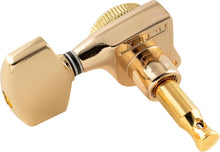 Load image into Gallery viewer, 3+3 Locking Tuners 18:1 Electric Acoustic Guitars Metal Locking Cap - Gold #2
