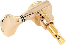 Load image into Gallery viewer, 3+3 Locking Tuners 18:1 Electric Acoustic Guitars Metal Locking Cap - Gold #4
