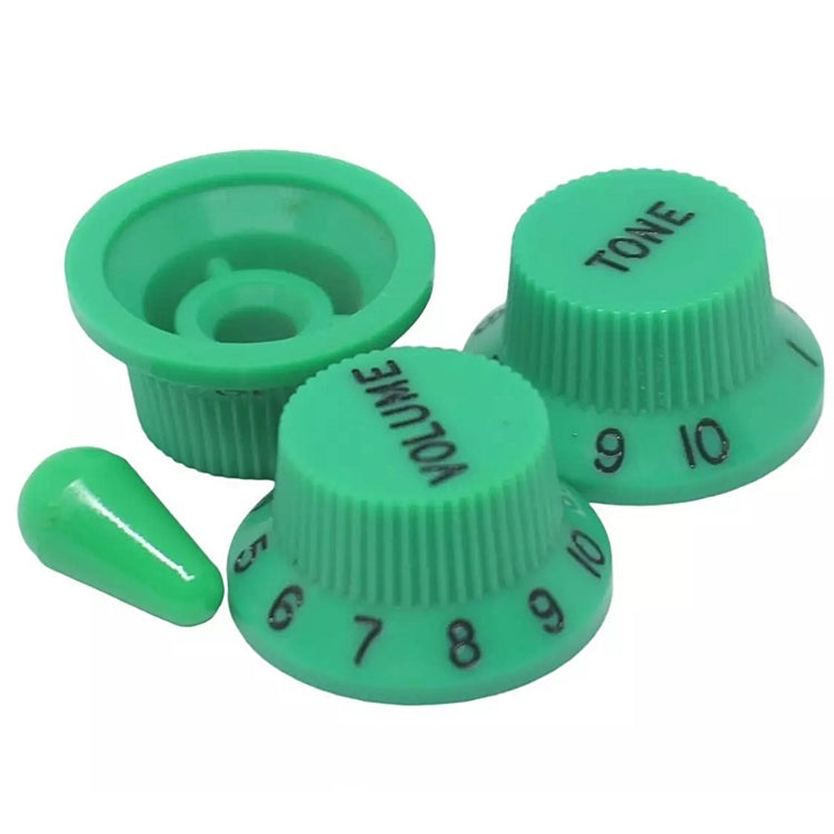 Replacement Knobs For Stratocaster Or Ibanez w/ Switch Tip - Green