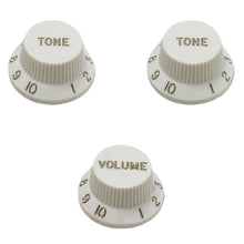 Load image into Gallery viewer, Made In Japan Stratocaster Strat Knobs Set Parchment
