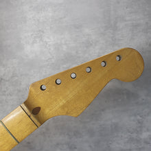 Load image into Gallery viewer, Aged Nitro Tinted Finish 50&#39;s Style Strat Maple Guitar Neck Japan N013
