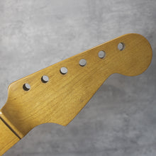 Load image into Gallery viewer, Aged Nitro Tinted Finish 60&#39;s Style Strat Maple Cap Guitar Neck Rare N014
