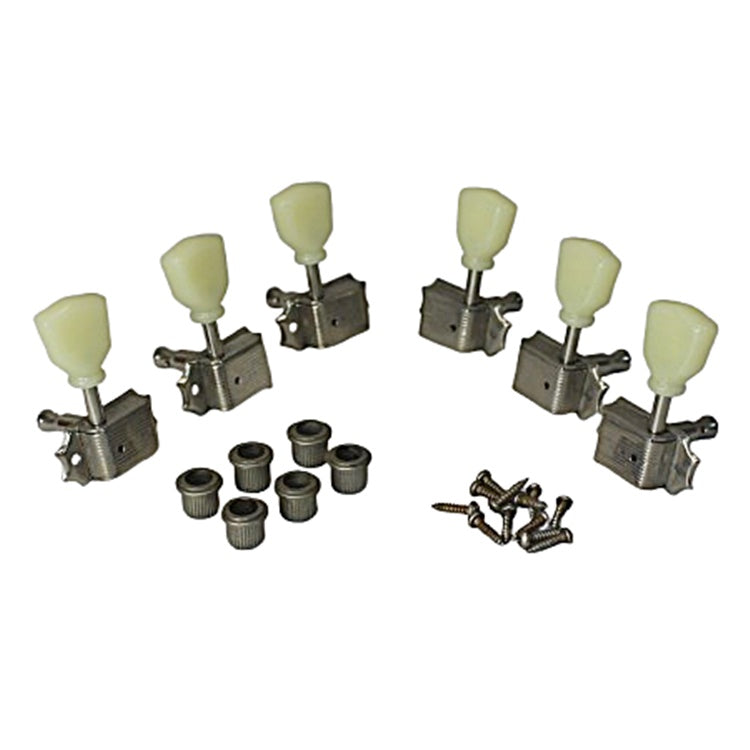 Aged Kluson Tuners For Gibson Les Paul Single Line - Nickel