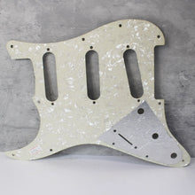 Load image into Gallery viewer, Aged 68 69 Pickguard For USA Strat Cream with Pearloid Back AGP14
