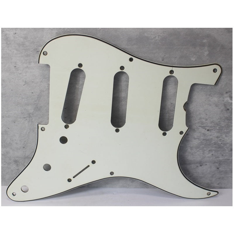 Aged 57 59 Pickguard For Fender Strat Wide Bevel 8 Holes Parchment White - AGP33