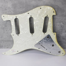 Load image into Gallery viewer, Aged 68 69 Voodoo Reverse Bridge Pickguard Pearloid Back For Hendrix Strat AGP15

