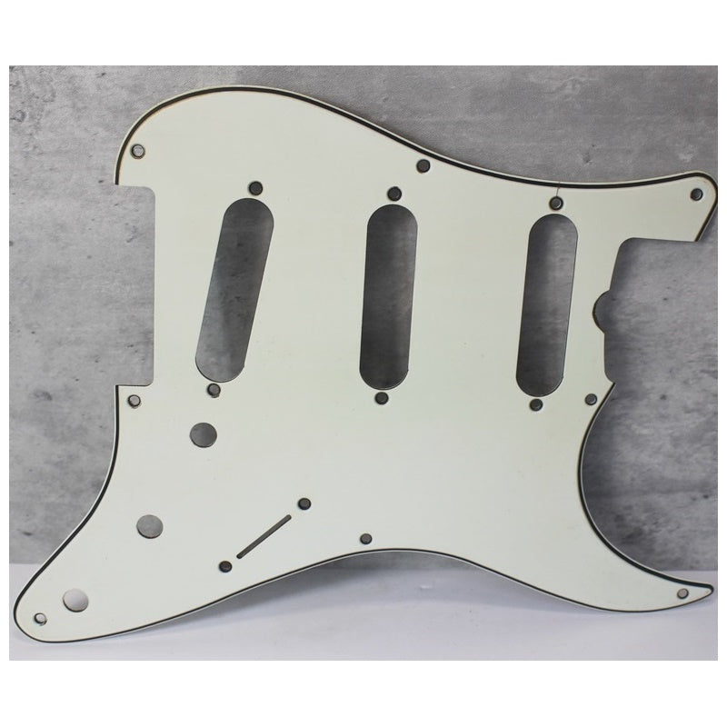 Aged 57 59 Pickguard For Fender Strat Wide Bevel 8 Holes Parchment White - AGP30