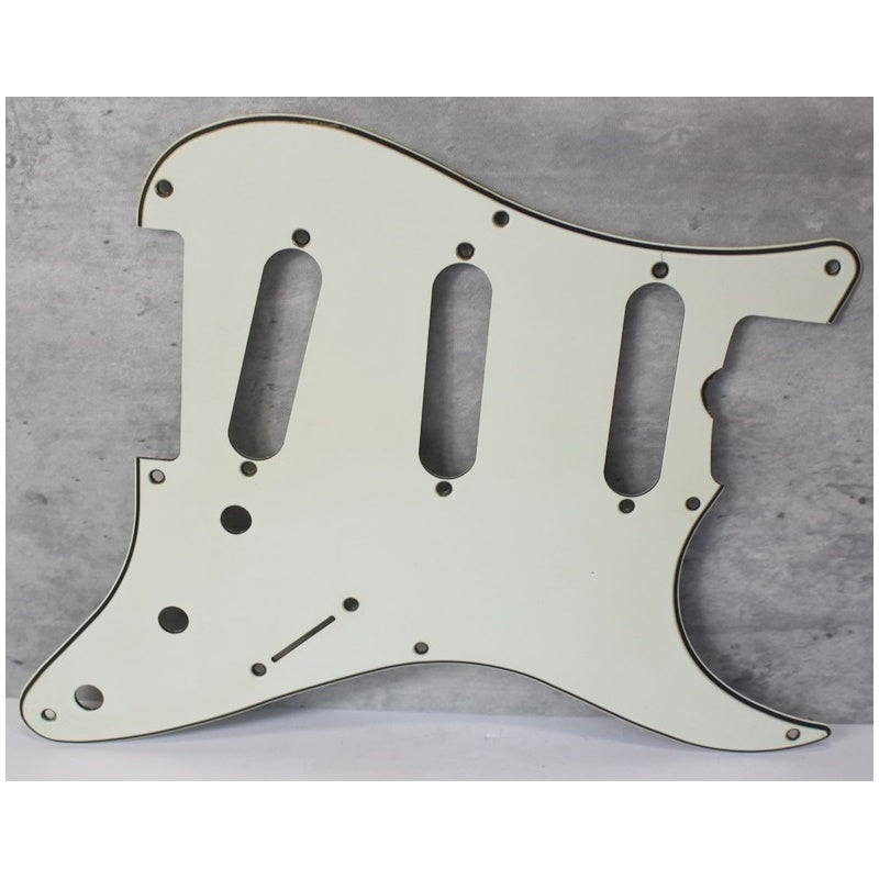 Aged 57 59 Pickguard For Fender Strat Wide Bevel 8 Holes Parchment White - AGP29