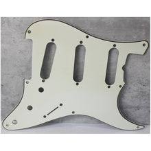 Load image into Gallery viewer, Aged 57 59 Pickguard For Fender Strat Wide Bevel 8 Holes Parchment White - AGP27
