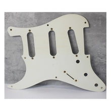 Load image into Gallery viewer, Aged Montreux 54-58  Pickguard For Lefty Strat 8 Holes 1 Ply White AG08 1.7mm
