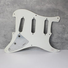 Load image into Gallery viewer, Aged Montreux 54-58  Pickguard For Lefty Strat 8 Holes 1 Ply White AG08 1.7mm
