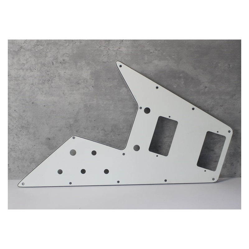 Flying V 70s Reissue Pickguard For Gibson Guitars - White 3 Ply