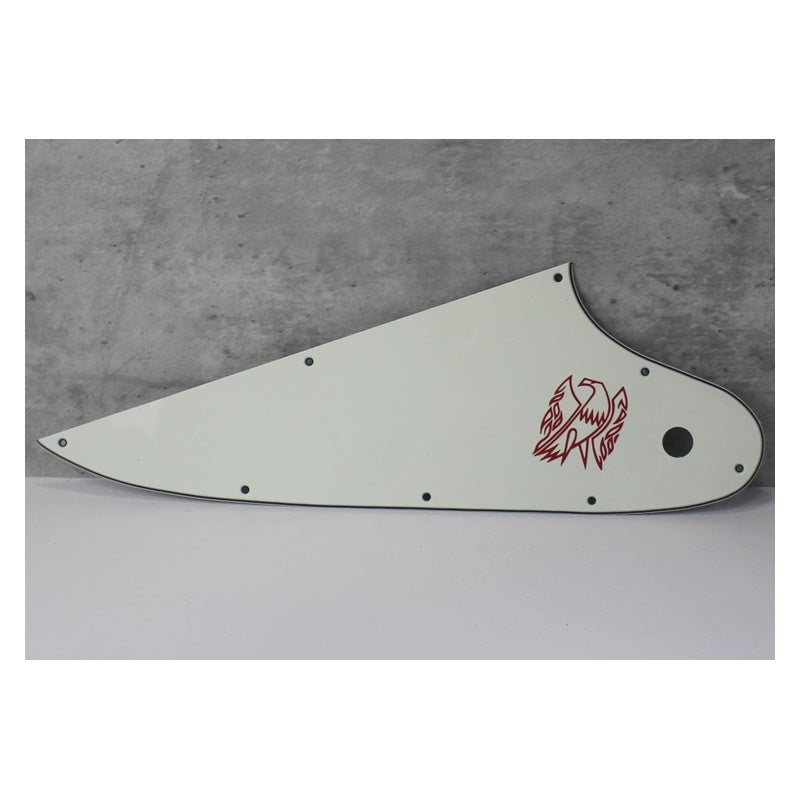 Pickguard For Gibson Reverse Firebird w Accurate Screen Logo - 3 Ply Parchment