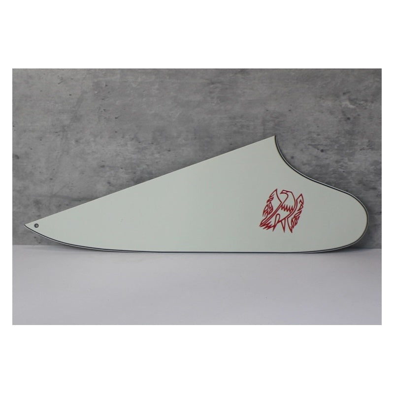 Pickguard For Gibson Reverse Firebird w Screen Logo (No Screw Holes) - 3 Ply Parchment