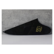 Load image into Gallery viewer, Pickguard For Gibson Reverse Firebird w Screen Logo (No Screw Holes) - Black w Gold Logo
