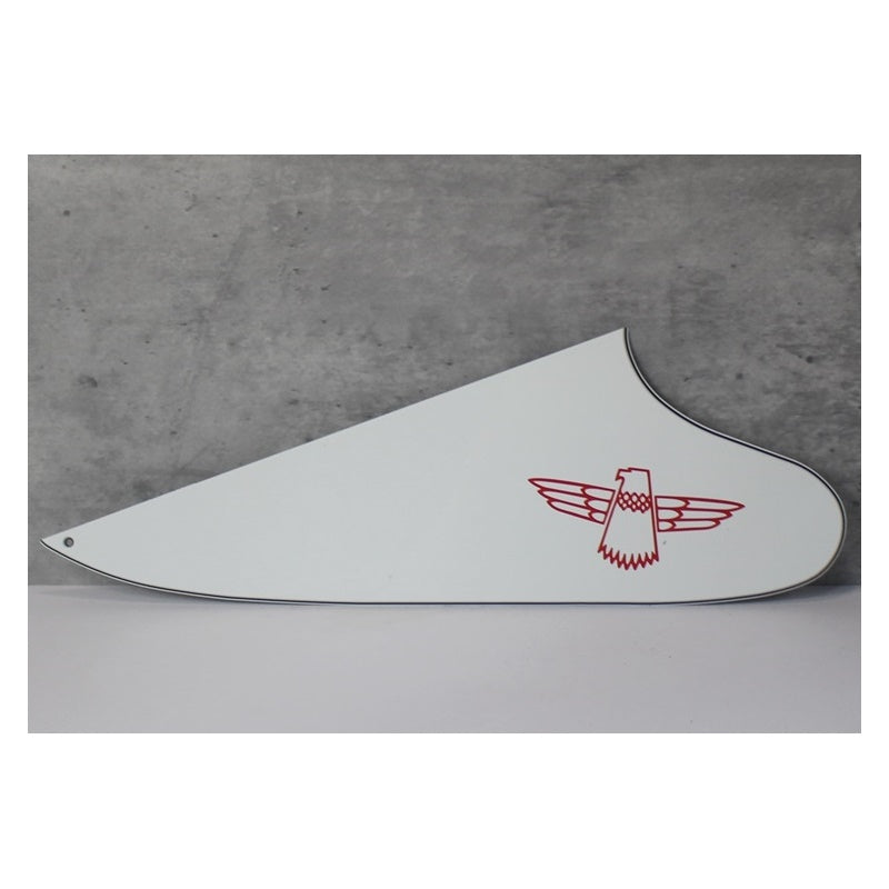 Pickguard For Gibson Thunderbird w Accurate Screen Logo (No Screw Holes)  - White