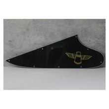 Load image into Gallery viewer, Pickguard For Gibson Thunderbird w Accurate Screen Gold Logo - Black
