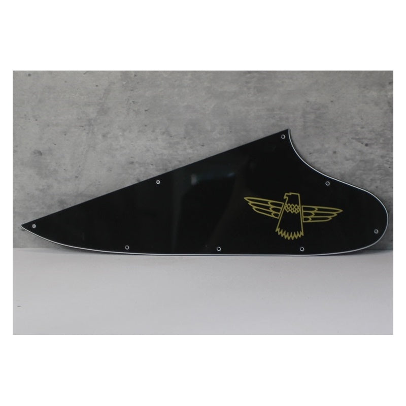 Pickguard For Gibson Thunderbird w Accurate Screen Gold Logo - Black