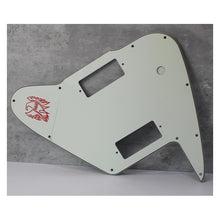 Load image into Gallery viewer, Pickguard For Gibson Non Reverse Firebird Toggle Switch Screen Logo - Parchment White V2
