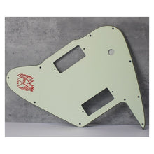 Load image into Gallery viewer, Pickguard For Gibson Non Reverse Firebird Toggle Switch Screen Logo - Ivory V2

