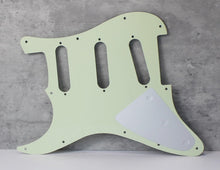 Load image into Gallery viewer, 59 - 62 Strat Pickguard For Mex USA Fender - Mint Green3 Ply
