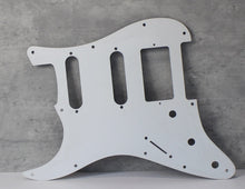 Load image into Gallery viewer, 59 - 62 Pickguard For HSS Strat w Humbucker Cover - Vintage Tortoise Celluloid Top
