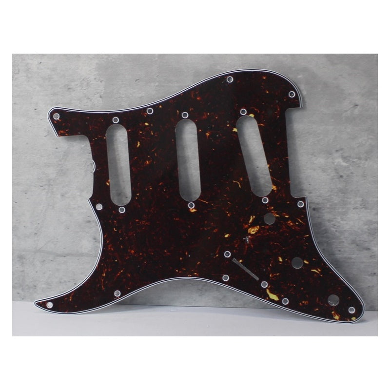 59 - 62 Left Handed Lefty Strat Pickguard For USA Mex Fender  - Brown Tortoise Celluloid Top