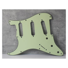 Load image into Gallery viewer, 59 - 62 Left Handed Lefty Strat Pickguard For USA Mex Fender  - Mint Green 3 Ply
