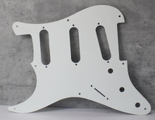 Load image into Gallery viewer, 54 - 58 Pickguard For USA Mex Strat Fender  - 1 Ply White 2mm
